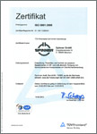 SPINNER Certificate DIN IN ISO 14001