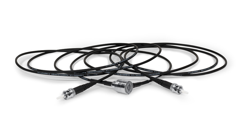 Fiber optic rotary joint - 1 channel - L form